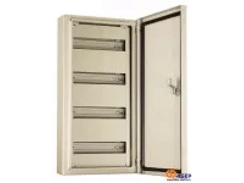 Металлокорпус электрощита ЩРН-48 IP31 620х310х120 с монтажной платой (ВхШхГ)