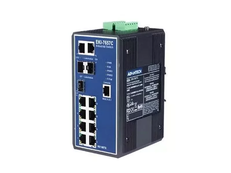 EKI-7657C управляемый отказоустойчивый 10-портовый коммутатор Gigabit Ethernet