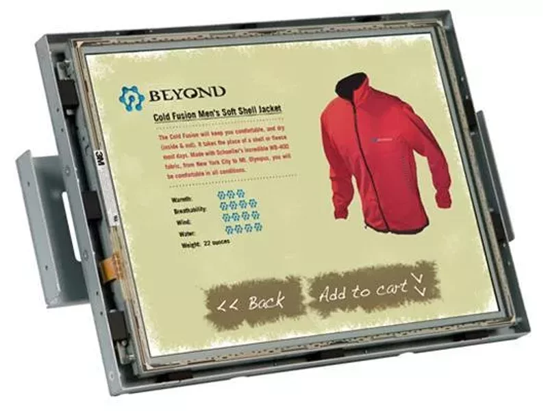 Дисплей LB1500RTC AMLCD открытого типа, с диагональю 15” и емкостным экраном
