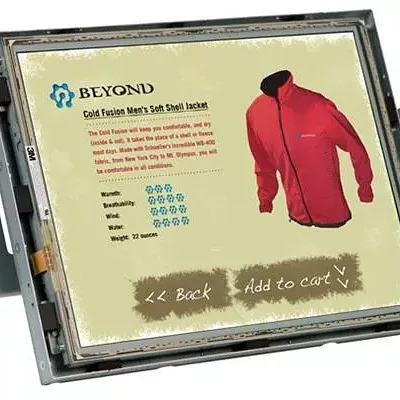 Дисплей LB1500RTC AMLCD открытого типа, с диагональю 15” и емкостным экраном