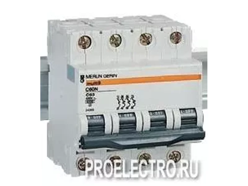 Автоматический выключатель C60L 4П 1A C | арт. 25444 Schneider Electric