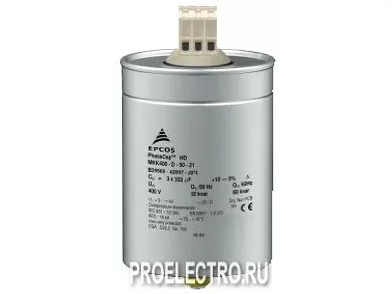 Косинусные (фазовые) конденсаторы EPCOS серия PhaseCap HD