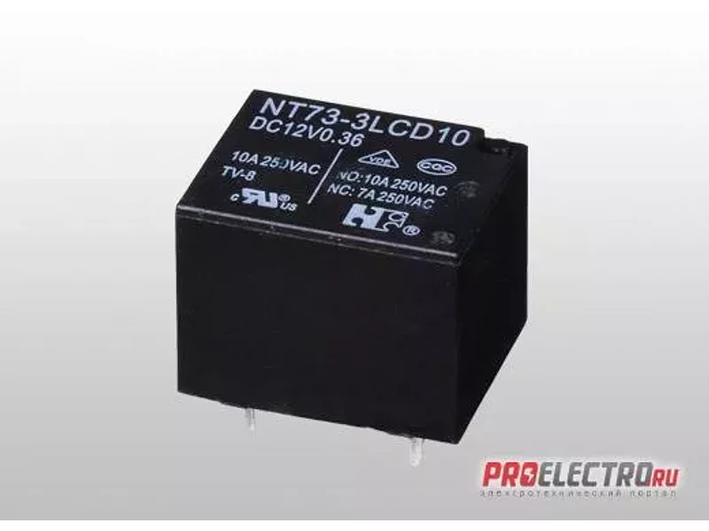 NT73-2-C-S-15 DC12-0.36 Реле 15А, 1С, 12VDC, Ningbo Forward Relay