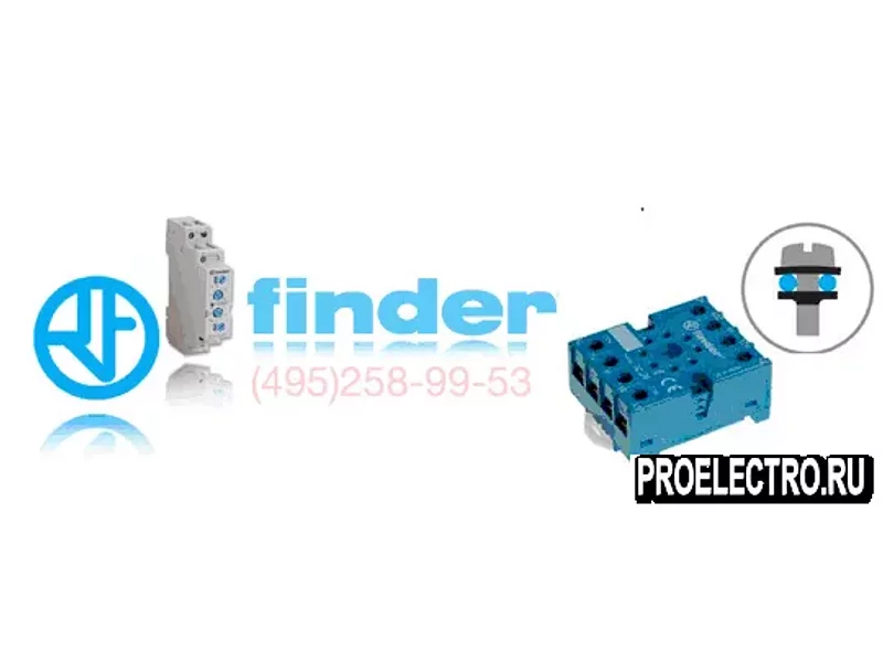 Реле Finder 90.26. SMA Розетка для реле 60.12 60.13