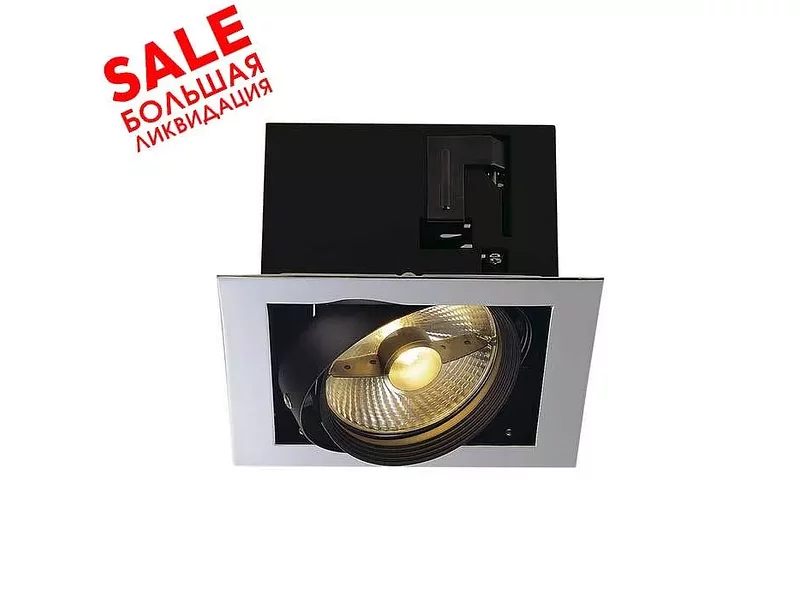 SLV 154602 AIXLIGHT® FLAT SINGLE ES111 светильник встраиваемый для лампы ES111 75Вт макс. распро