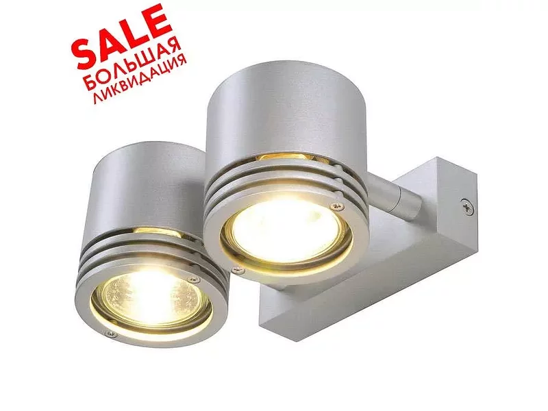 SLV 151922 BARRO DOUBLE CW светильник накладной для 2-x ламп GU10 по 50Вт макс. распродажа