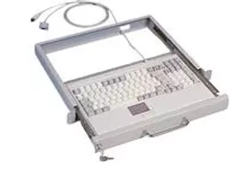 105-клавишная монтируемая в стойку клавиатура KBD-6312 с сенсорной панелью