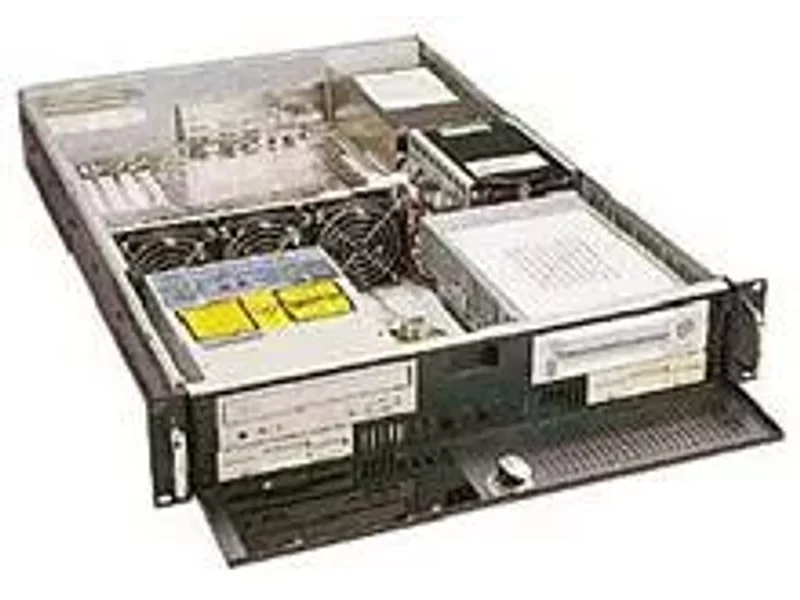 2U корпус GH-231ATX для промыш. компьютера с большим колич. отсеков для приводов