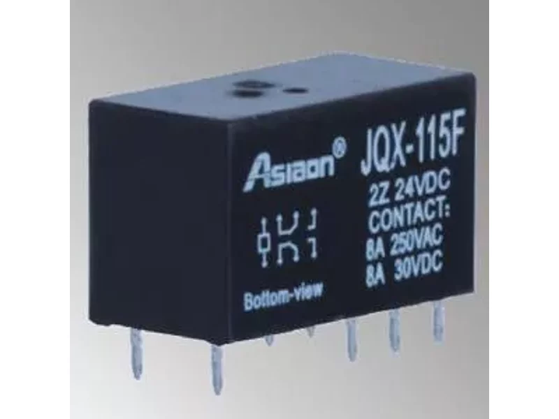 ASJQX-115F-2C-24VDC Реле 2C, 8A, катушка 24VDC
