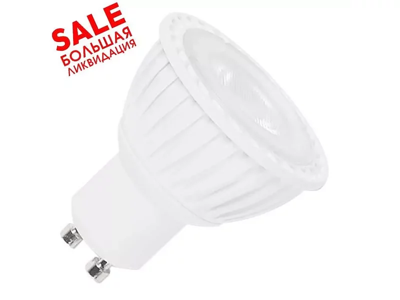 SLV 551293 LED GU10 источник света SMD 4.3 Вт, SLV, 230В, 40°, 3000К, 245лм распродажа