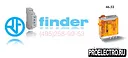 Реле Finder 46.52.8.024.5040 Миниатюрное промышленное P.C.B реле