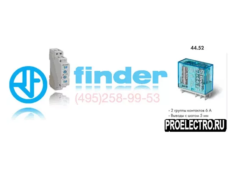 Реле Finder 44.52.9.014.0000 PAC Низкопрофильное миниатюрное P.C.B реле