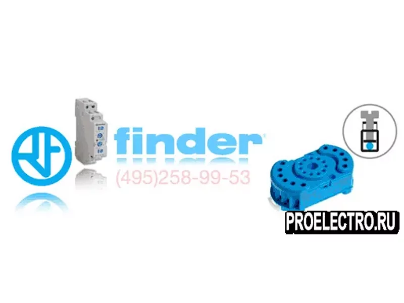 Реле Finder 90.23. SMA Розетка для реле 60.12 60.13