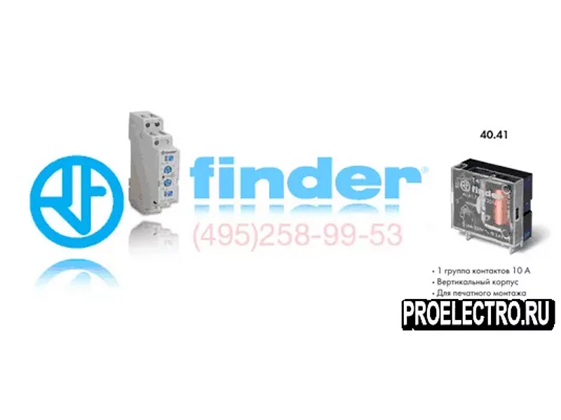 Реле Finder 40.41.7.009.2000 Миниатюрное P C B реле