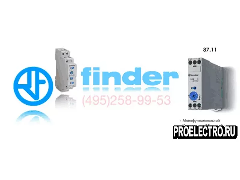 Реле Finder 87.11.0.240.0000 PAS Модульный таймер