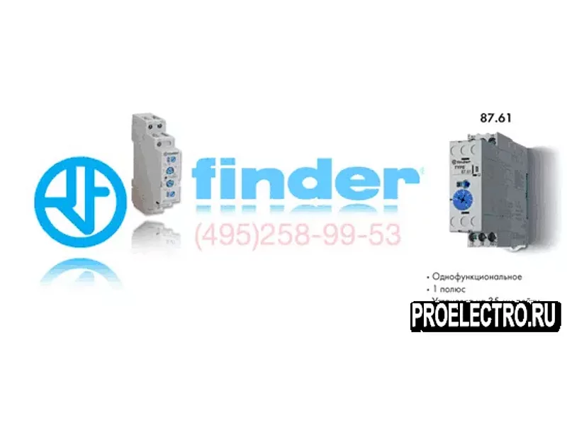 Реле Finder 87.61.0.240.0000 PAS Модульный таймер