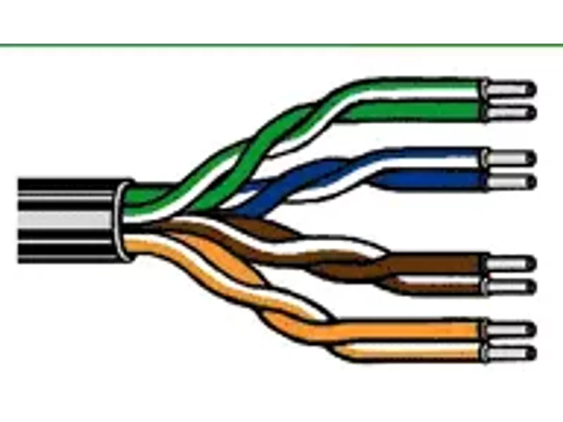 Витая пара неэкранированный UTP Cat5e, 4пары, 24AWG, PVC, о.ж. (Belden/1583E)