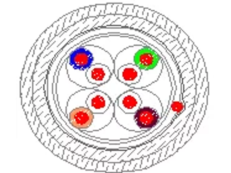 Витая пара экранированный FTP Cat5e, 4пары, 24AWG д/нар.прокл. (Ramcro/RA1080)