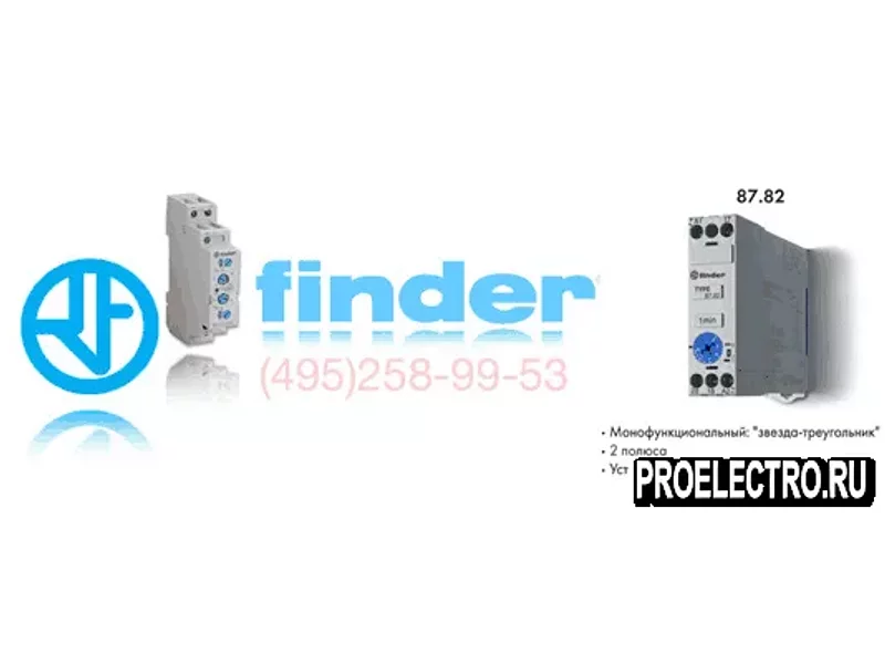 Реле Finder 87.82.0.240.0000 Модульный таймер