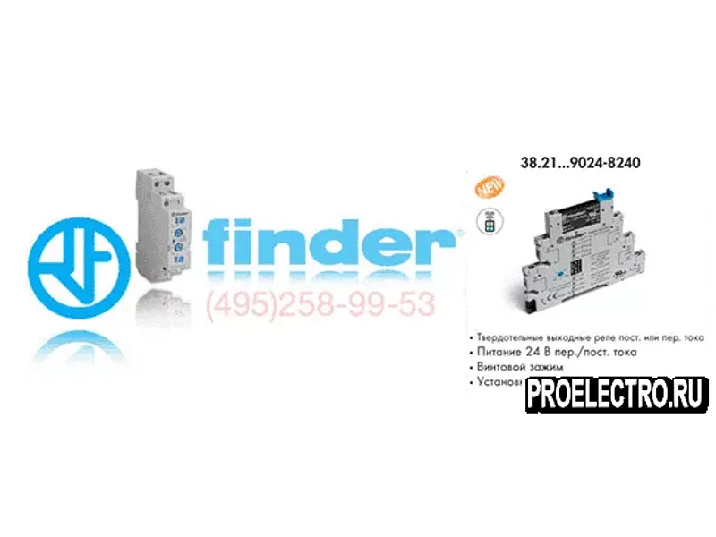 Реле Finder 38.21.0.024.9024 Интерфейсный модуль с таймером