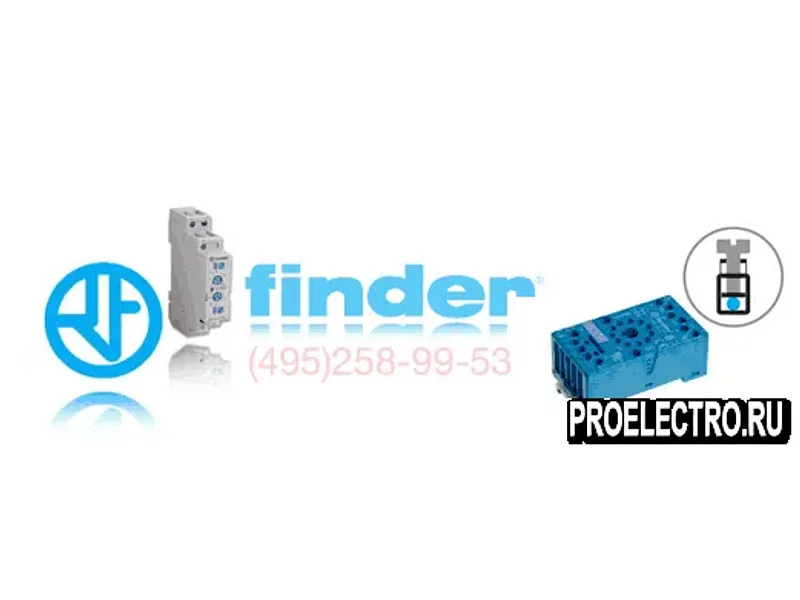 Реле Finder 90.21. SMA Розетка для реле 60.12 60.13
