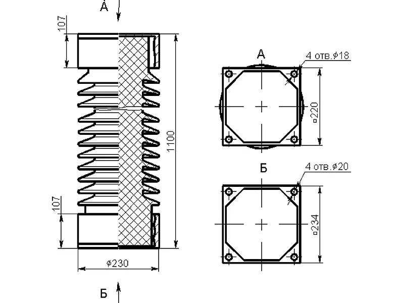 Изоляторы ИОС 110-2000, ИОС 110-2000-01