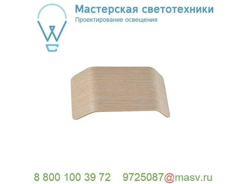 1000627 SLV MANA 270, плафон из древесины, выбеленный
