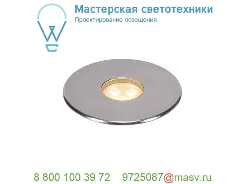 233686 SLV DASAR® 100 PREMIUM ROUND светильник встраиваемый IP67 5.5Вт c LED 3000К, 300лм, 60°