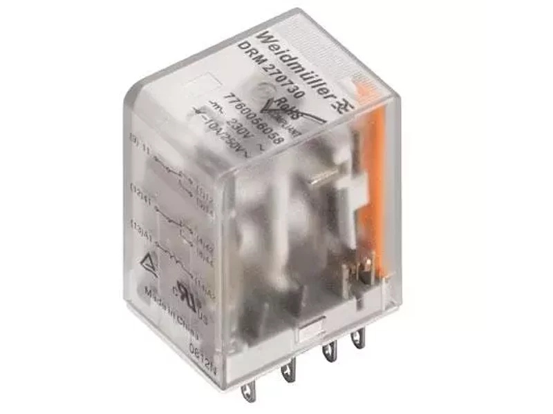 DRM570024 Промежуточное реле Weidmuller, 5А, 4С, 24VDC