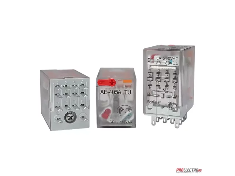 AE-405ALTU Промежуточное реле Амитрон, 5А, 4С, 110VAC аналог 553481100040 Finder