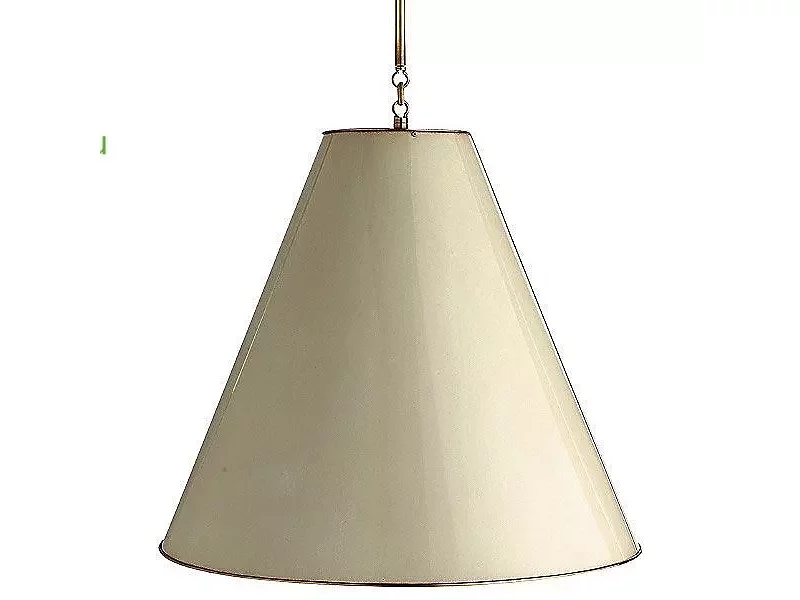 Visual Comfort OB-TOB 5014HAB-AW Goodman Pendant (Antique White with Brass Interior/Hand-Rubbed