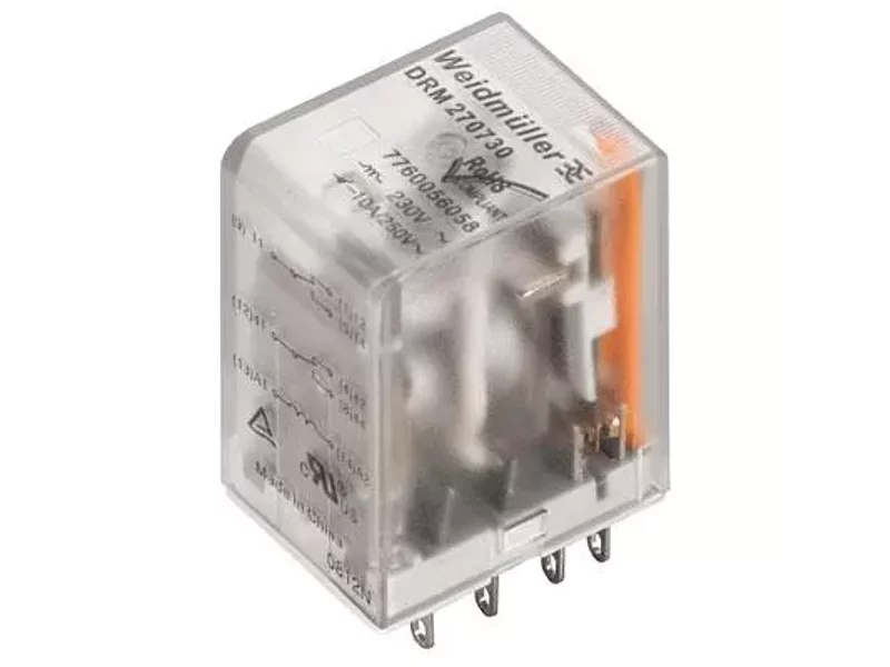 DRM270730 Промежут. реле Weidmuller 10A, 2С, 230VAC аналог TRY-220VAC-S-2C TTI