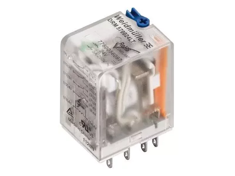 DRM270024LT Промежут. реле Weidmuller 10А, 2С, 24VDC аналог R2-2012-23-1024-WTL
