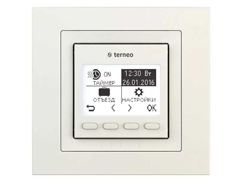Терморегулятор программируемый terneo pro unic*,16 А, 3 кВт (00810)