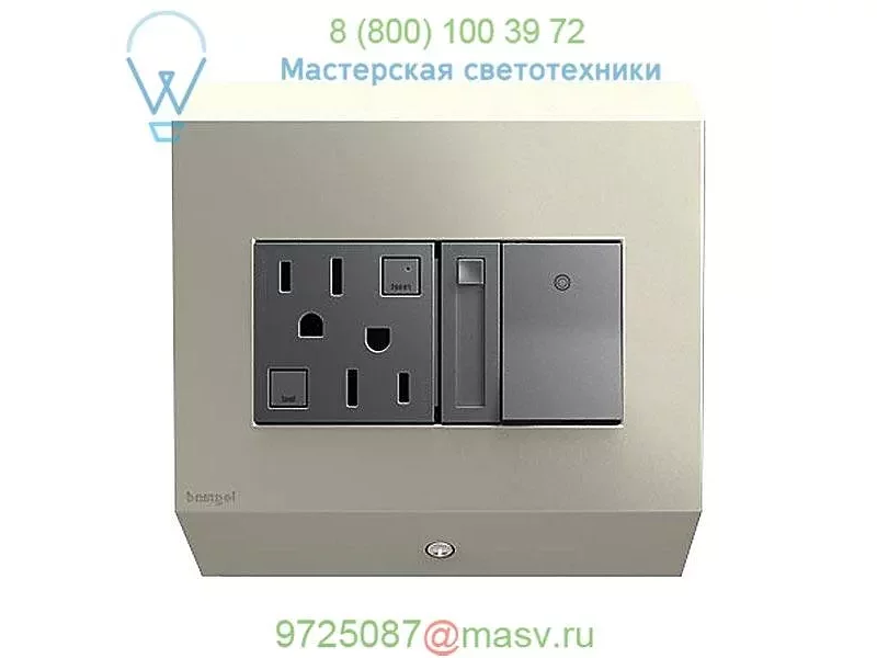 Control Box with Paddle Dimmer and 15A GFCI APCB6TM2 Legrand Adorne, светильник