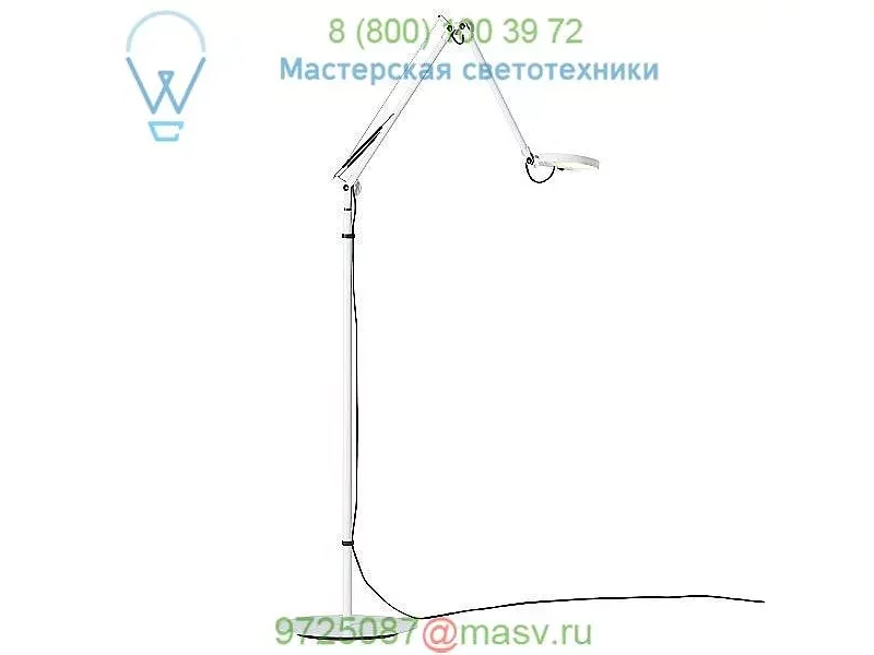 Carpyen GABRIELA-LED-FL-MATNICKEL Gabriela LED Floor Lamp, светильник