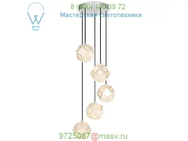 ETSMCH01SILUL Tom Dixon Etch Mini Chandelier, светильник
