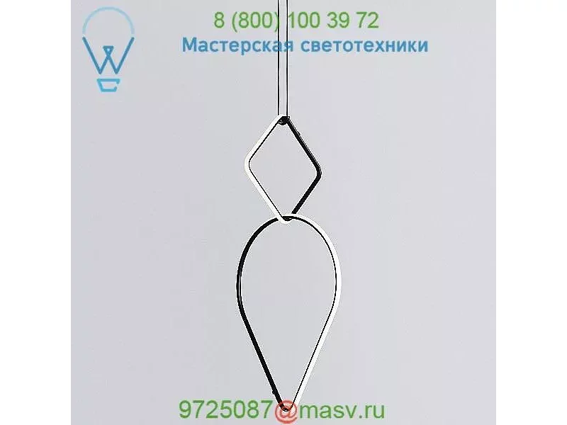 FLOS Arrangements Square Small Two Element Suspension FU041630 | F0410030 | F0405030, светильник
