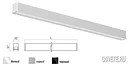 Светодиодный накладной светильник INI led 03