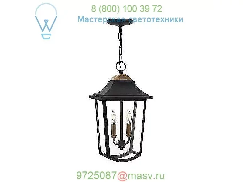 Hinkley Lighting 1972BK Burton Outdoor Pendant Light, уличный подвесной светильник