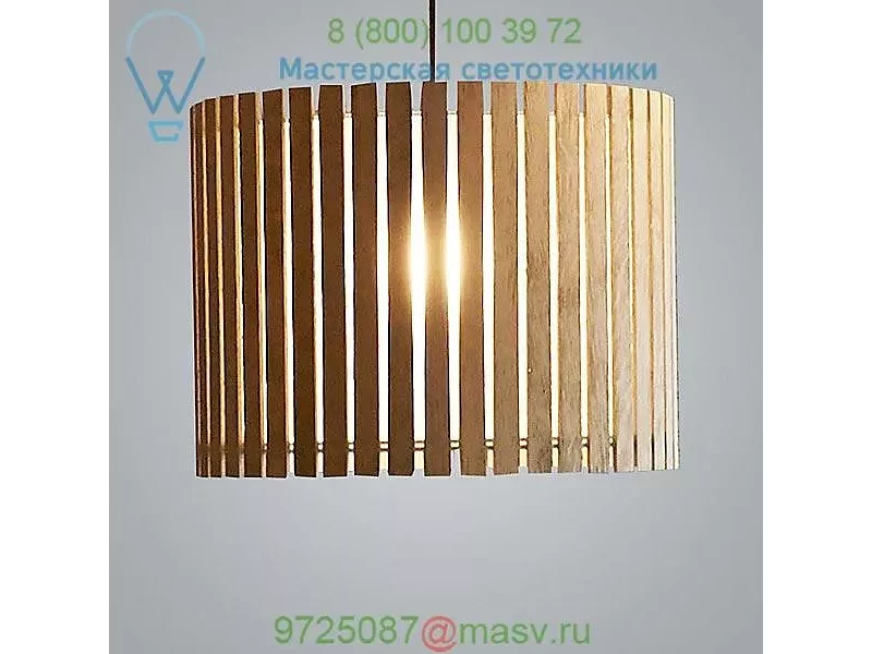 D5-1042DGR Luz Oculta Wood Drum Pendant Light ZANEEN design, светильник