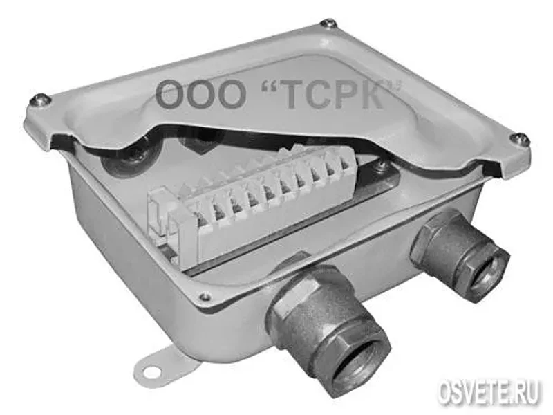 Коробка ответвительная с зажимами и сальниками КЗНС 08(М) IP65