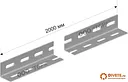 К242 Уголок перфорированный К-242 УТ1,5 (Горячий цинк) H=60, B=40, S=4мм