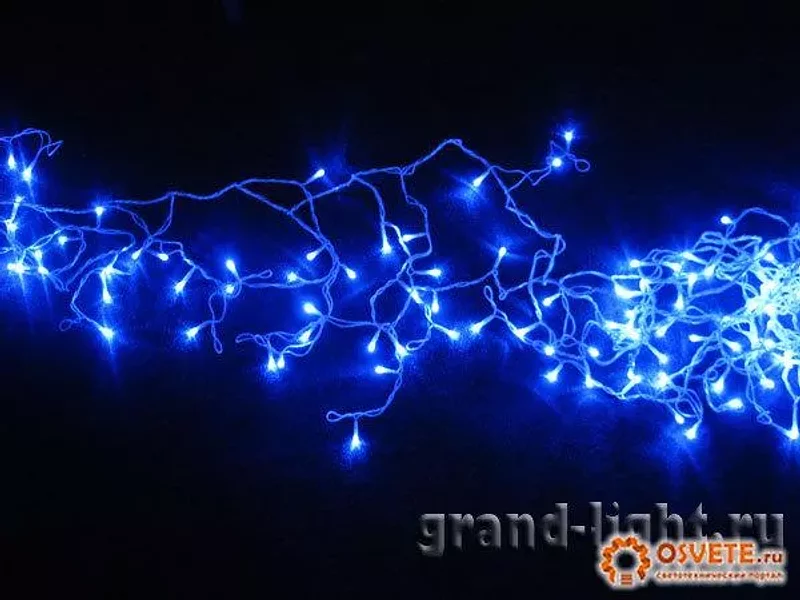 Светодиодные гирлянды сосульки бахрома LED PHICL-5*0.5M-198-240V white cable