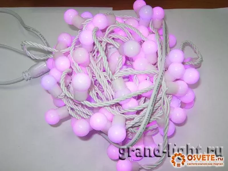 Светодиодные гирлянды-шарики LED-Ball-PVC-5м 50L-3w-MF