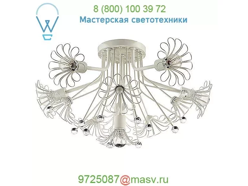 Keaton Bouquet Flushmount Ceiling Light (Cream) - OPEN BOX Visual Comfort, светильник