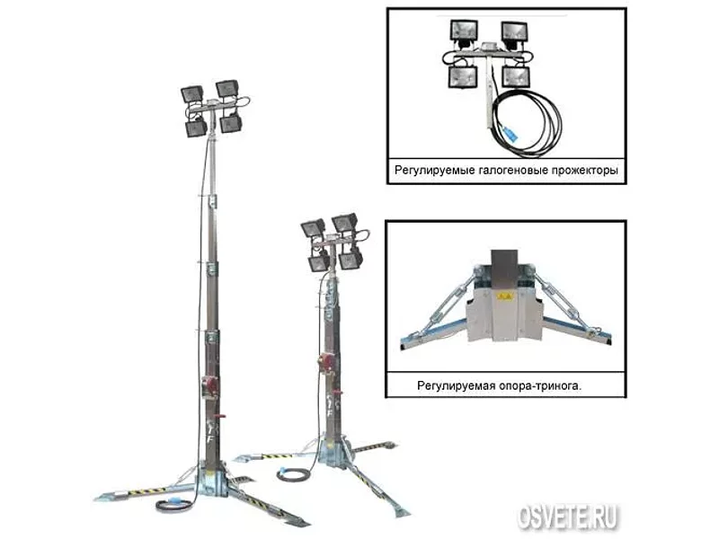 Мобильная мачта освещения TF 7m (Италия)
