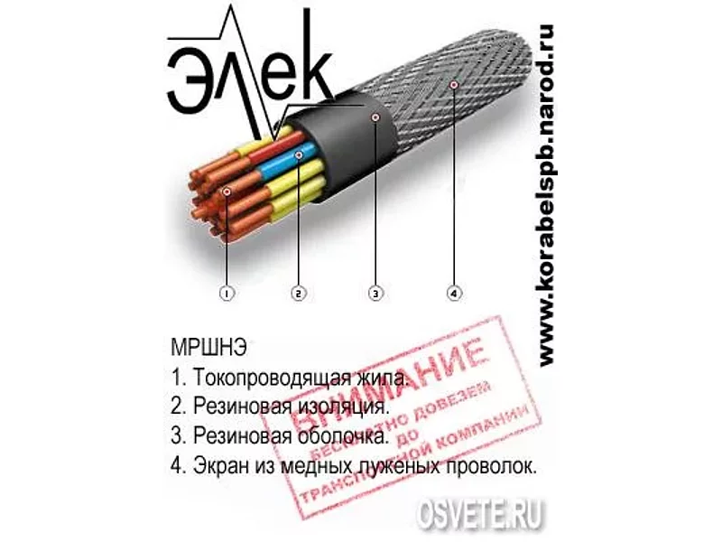 МРШНЭ судовой кабель