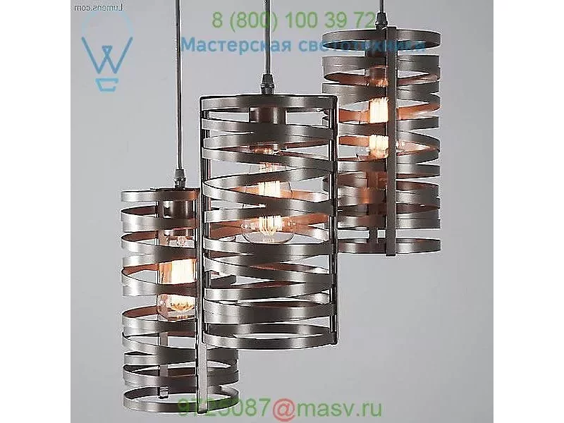 Tempest Multipoint Pendant Light Hammerton Studio CHB0013-03-FB-F-C01-E2, светильник