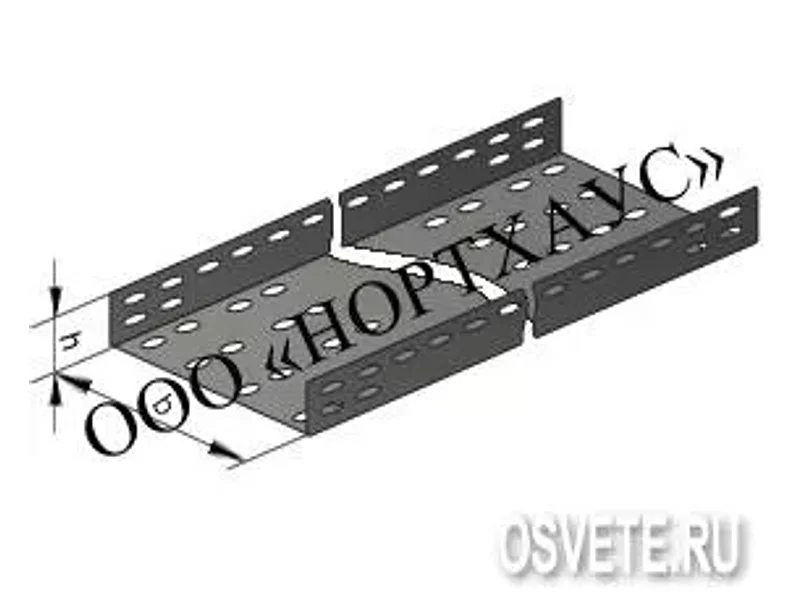 Лоток перфорированный ЛМ 400х50